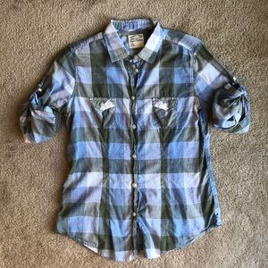 AE Fall Plaid Button Down